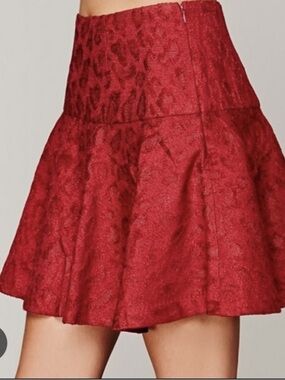 Free People Chenille Cheetah
Pattern Mini Skirt